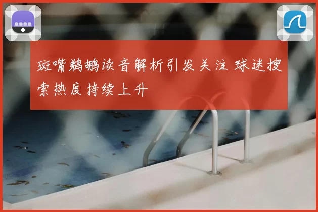 斑嘴鹈鹕读音解析引发关注 球迷搜索热度持续上升